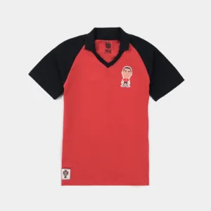 Bacha Party Boys' Jumbo Pique Raglan Polo Shirt Red/Black