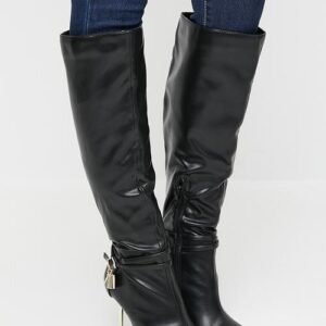 Bash, Black knee-length, Ladies' ankle boots,