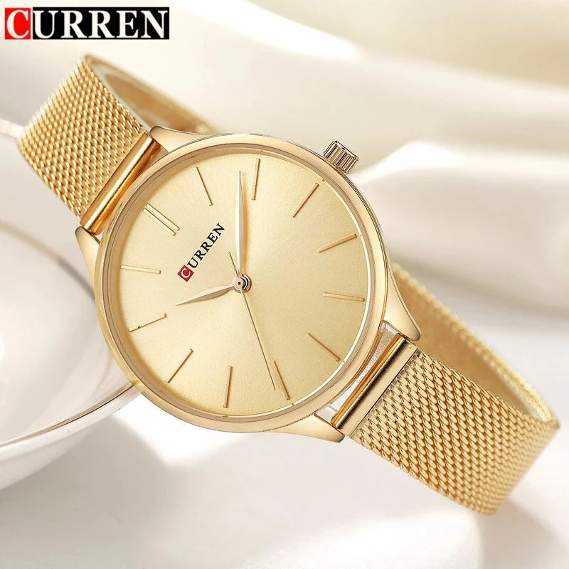 CURREN 9024 Women’s Mesh Band Wrist Watch (3)