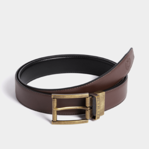 Fabiani Men's Black/Brown Reversible Leather Belt – Stylish & Versatile