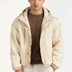 Gul Ahmed Ideas Contrast Polar Fleece Jacket MN-JKT-WS24-027 B
