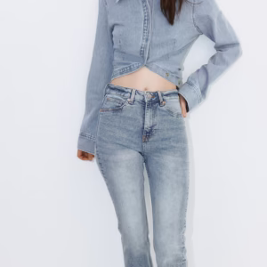H&M Blue Ladies' Flared High Jeans 