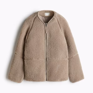 H&M Ladies' Soft And Plush Teddy Fleece Jacket 