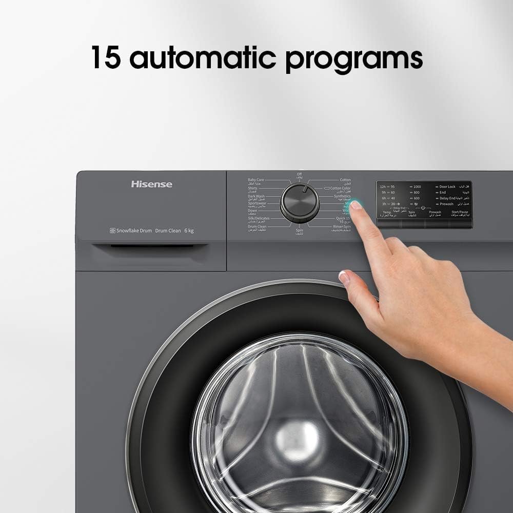 Hisense 6Kg Front Loading Washing Machine – WFVC6010T, VC Series(2)