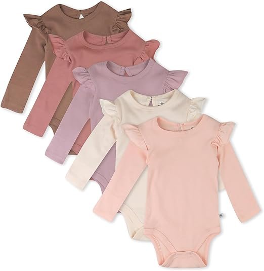 HonestBaby's Long Sleeve Bodysuits Multipack (1)