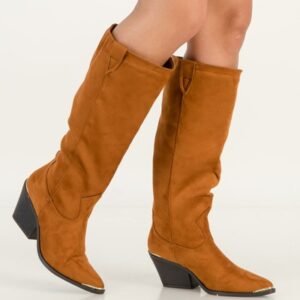 Madison, Western,  (Tan),   Ladies Long Boots