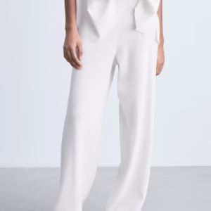 Mango Ladies' Woolmix Straight Knitted Trousers 