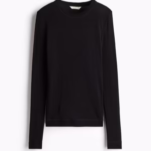 ZARA Black Ladies' Fine-Knit Wool Top 