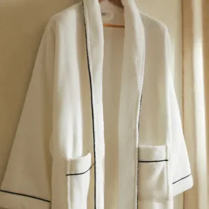 ZARA Long Sleeves Ladies' Bathrobe with Piping