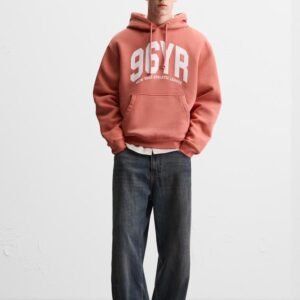 ZARA Men's Printed Hoodie Sweatshirt 