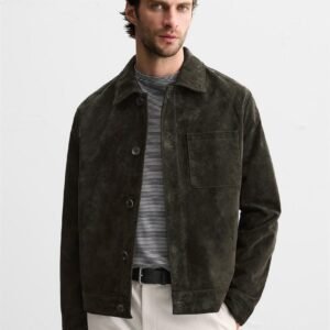 ZARA Men's Suede Leather Jacket