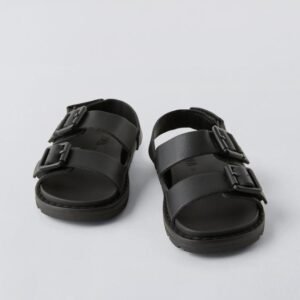Zara Black Sandals with Buckles
