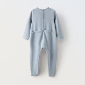 Zara's Blue Neckline Babies' Sleepsuit