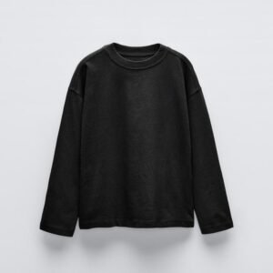 Zara's Long Sleeves Basic Men's T-Shirts Black