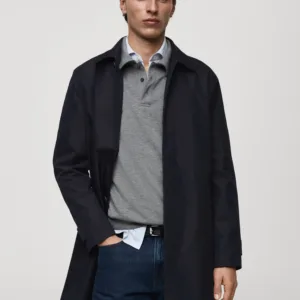 Mango Classic Water-Repellent Trench Coat